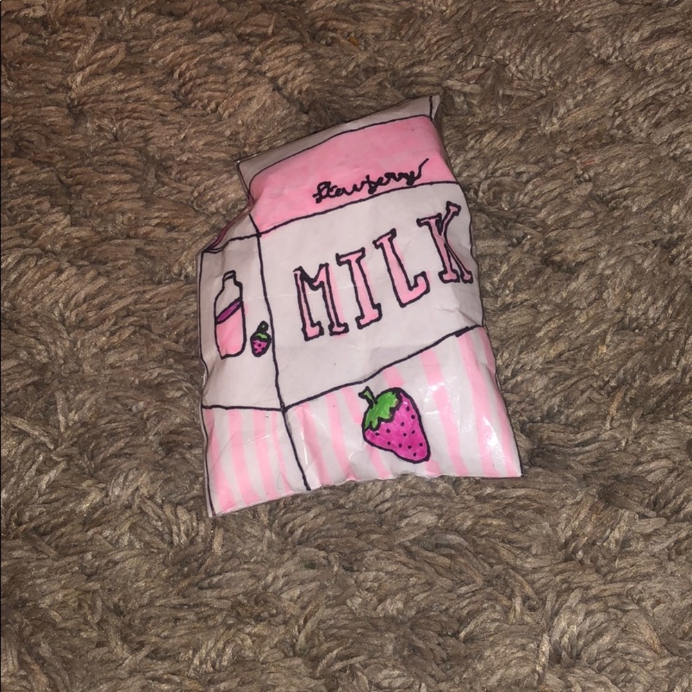 Strawberry milk paper squishy 🍓